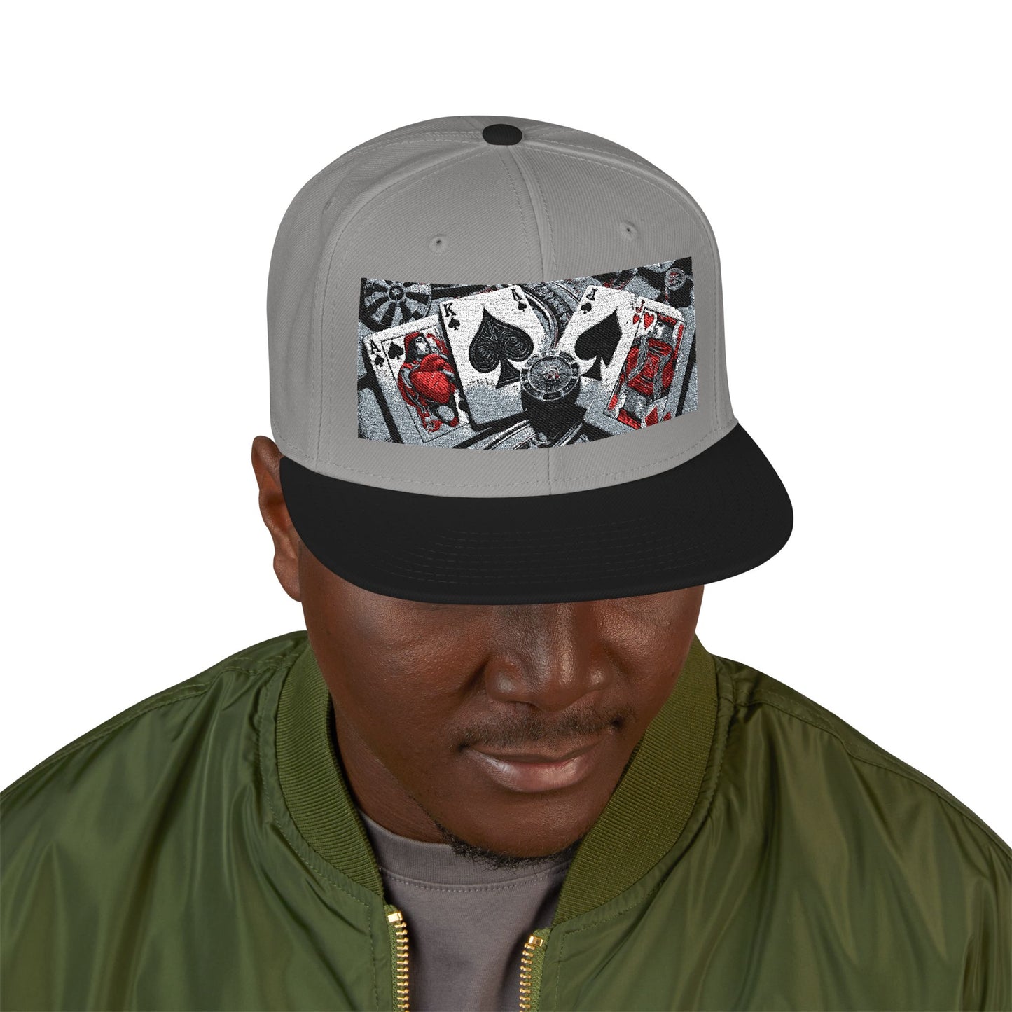 Game of Spades Snapback Hat — Life's Strategy Embroidered Cap
