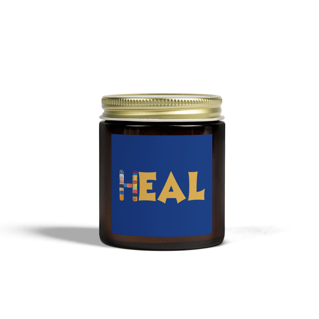 HEAL Collection Scented Candle | Coconut Apricot Wax | Relaxation Gift, Wellness Decoration, Self-Care Essential, Aromatherapy Treat