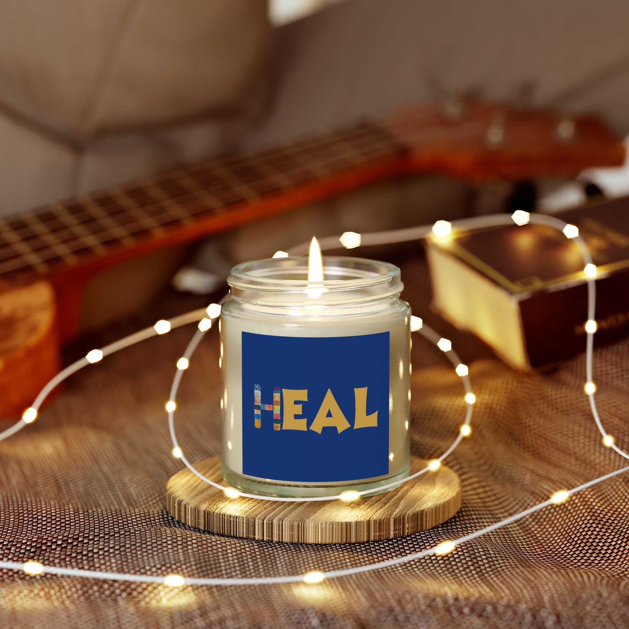 HEAL Collection Scented Candle | Coconut Apricot Wax | Relaxation Gift, Wellness Decoration, Self-Care Essential, Aromatherapy Treat