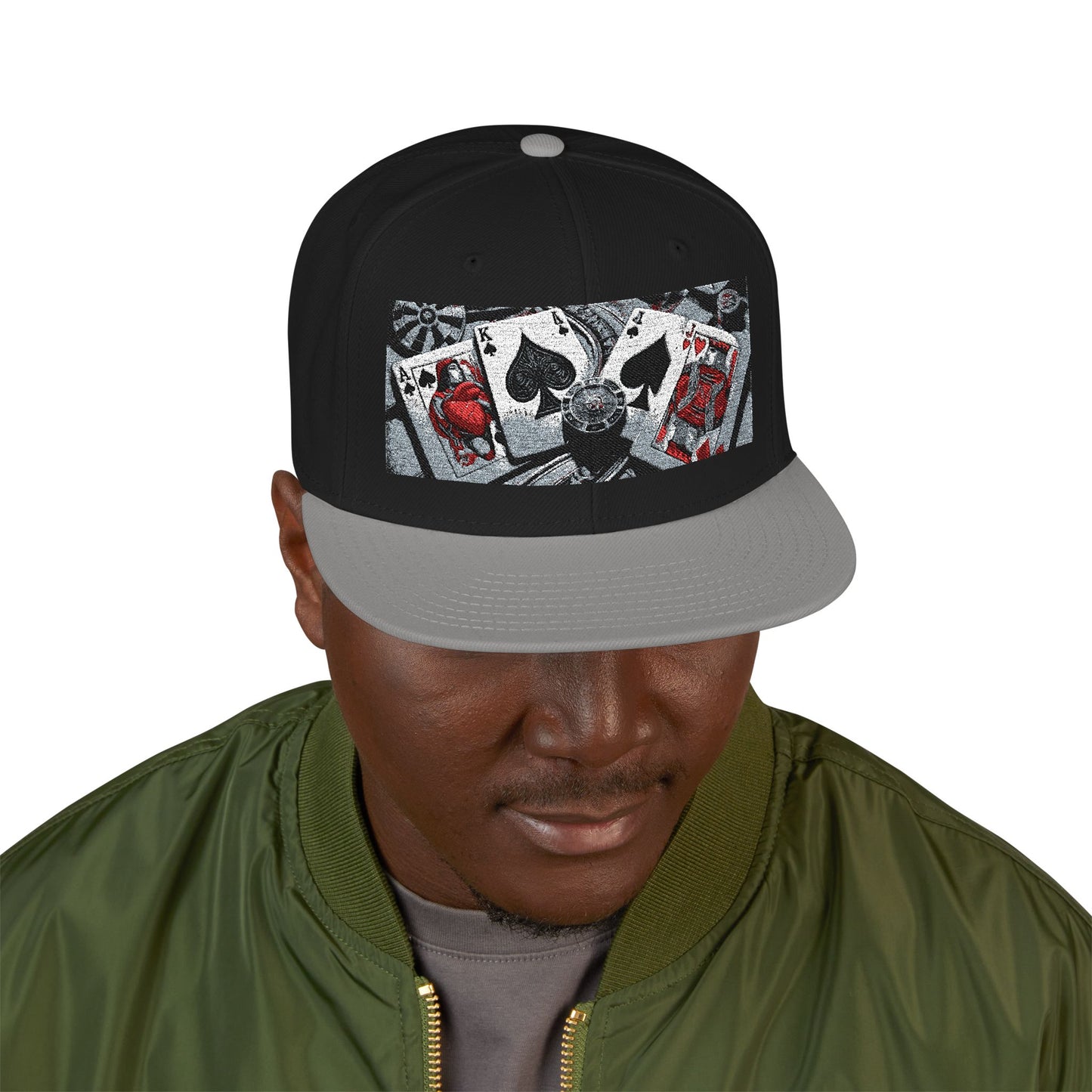 Game of Spades Snapback Hat — Life's Strategy Embroidered Cap