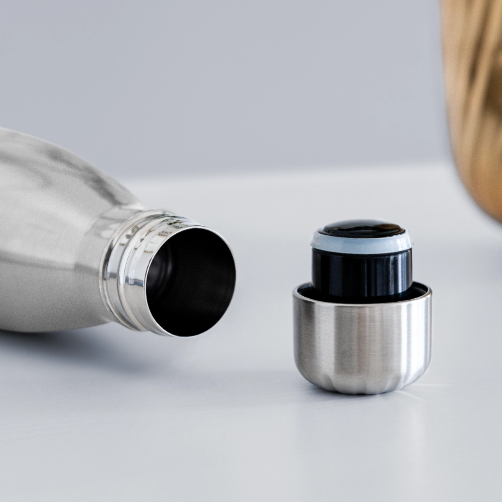 The iconic "HUMEN" logo Insulated Stainless Steel Water Bottle - silver