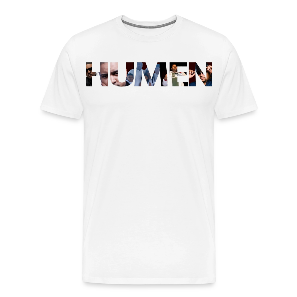 HUMEN Collage Logo Designer Tee - white