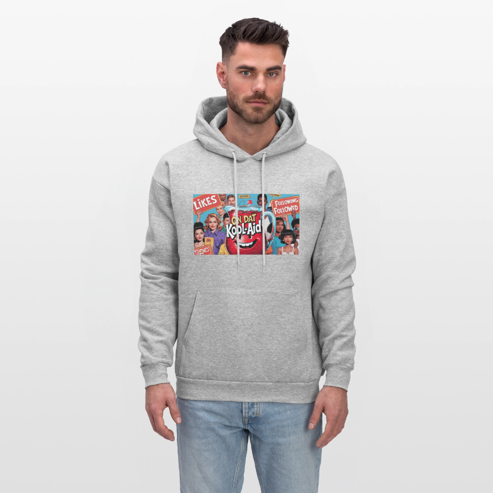 On Dat Kool-Aid Designer Hoodie, Sip the Truth—Not the Hype - heather gray