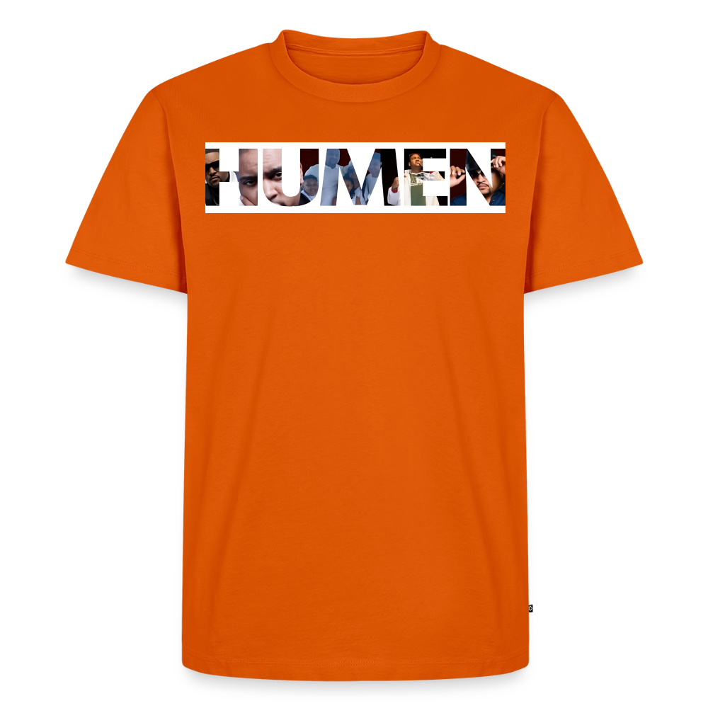 HUMEN Collage Logo Designer Tee - orange 