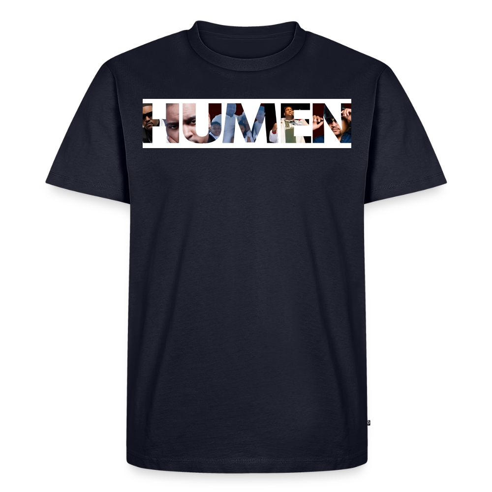 HUMEN Collage Logo Designer Tee - navy