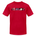 HUMEN Collage Logo Designer Tee - red