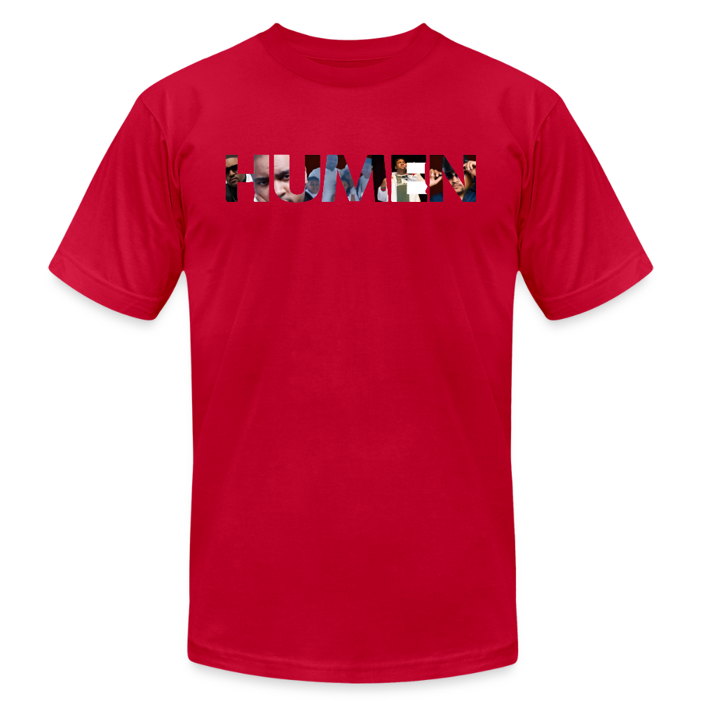 HUMEN Collage Logo Designer Tee - red