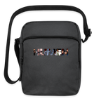 The iconic "HUMEN" logo crossbody bag! Each letter tells a story, making this a wearable piece of art. - charcoal grey