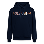 HUMEN Collage Logo – Designer Hoodie - french navy