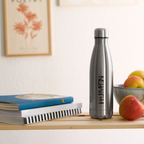 The iconic "HUMEN" logo Insulated Stainless Steel Water Bottle - silver