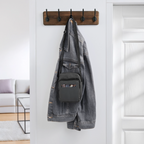 The iconic "HUMEN" logo crossbody bag! Each letter tells a story, making this a wearable piece of art. - charcoal grey