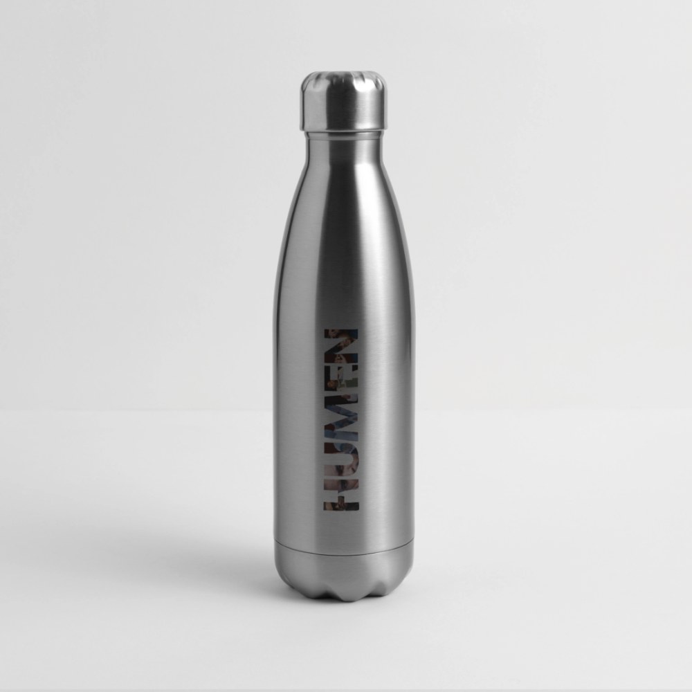 The iconic "HUMEN" logo Insulated Stainless Steel Water Bottle - silver