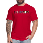 HUMEN Collage Logo Designer Tee - red