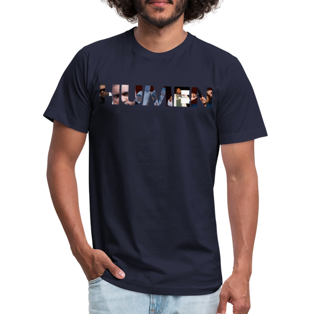 "HUMEN" COLLECTION T-Shirt, Perfect Gift for Friends, Unisex Fashion Wear, Great for Cozy Days - navy