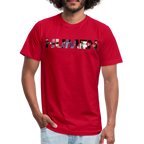 HUMEN Collage Logo Designer Tee - red