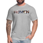 HUMEN Collage Logo Designer Tee - heather gray