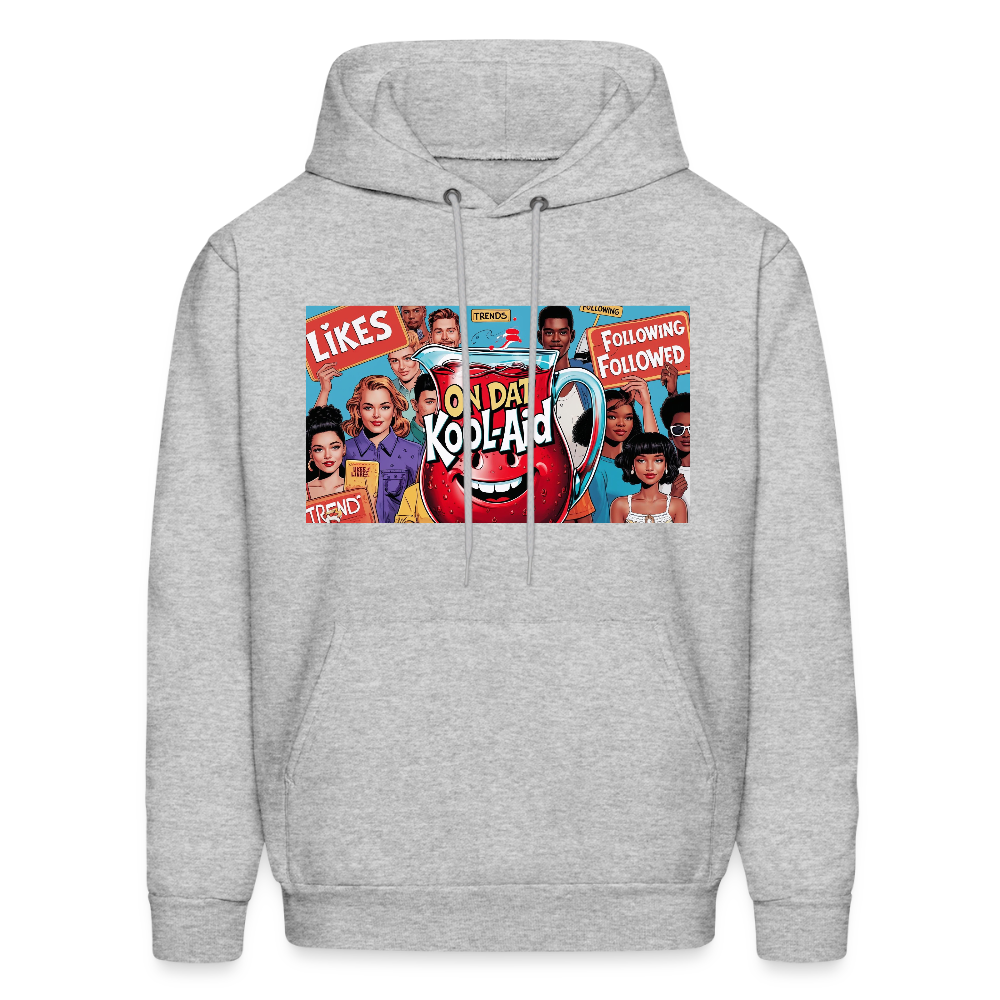 On Dat Kool-Aid Designer Hoodie, Sip the Truth—Not the Hype - heather gray