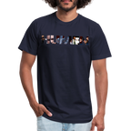 HUMEN Collage Logo Designer Tee - navy