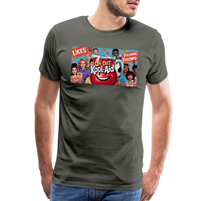 "On Dat Kool-Aid" Premium T-Shirt; Sip the Truth—Not the Hype - asphalt gray