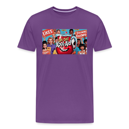 "On Dat Kool-Aid" Premium T-Shirt; Sip the Truth—Not the Hype - purple