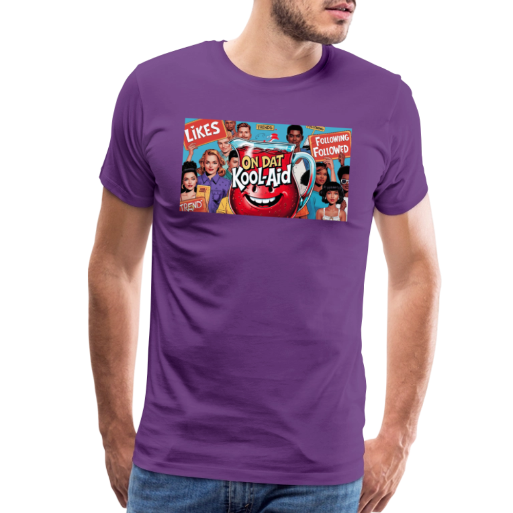 "On Dat Kool-Aid" Premium T-Shirt; Sip the Truth—Not the Hype - purple