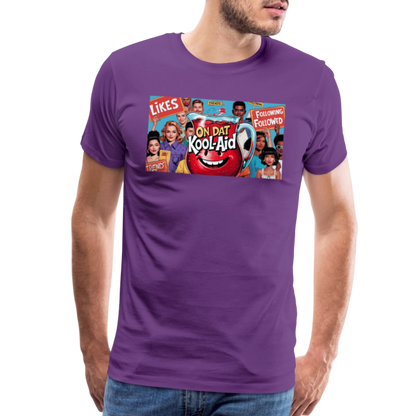 "On Dat Kool-Aid" Premium T-Shirt; Sip the Truth—Not the Hype - purple