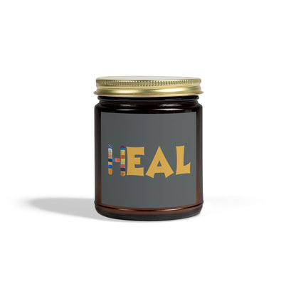 HEAL Collection Scented Candle | Coconut Apricot Wax | Relaxation Gift, Wellness Decoration, Self-Care Essential, Aromatherapy Treat