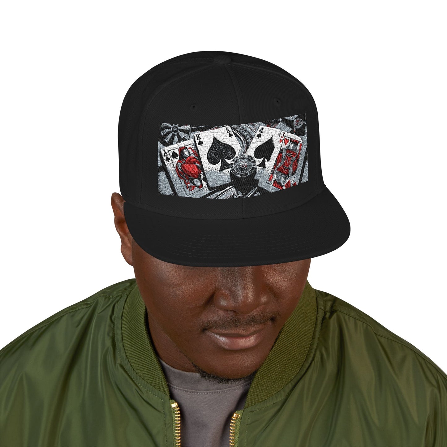 Game of Spades Snapback Hat — Life's Strategy Embroidered Cap
