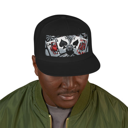 Game of Spades Snapback Hat — Life's Strategy Embroidered Cap