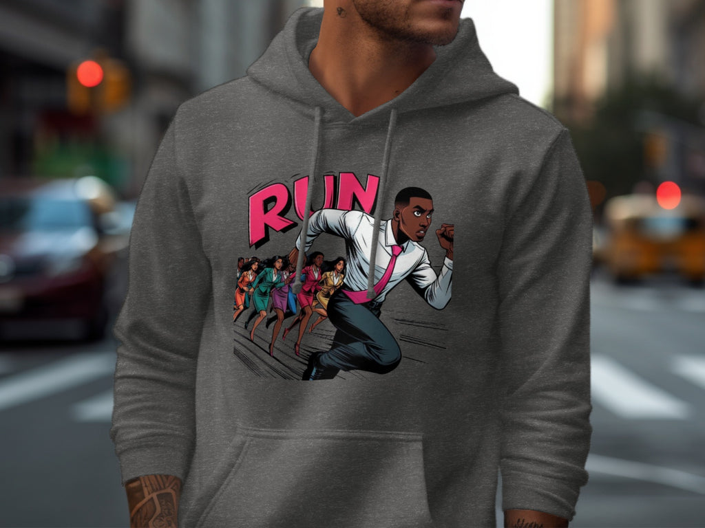 Run Graphic Hoodie Perfect for Streetwear Style